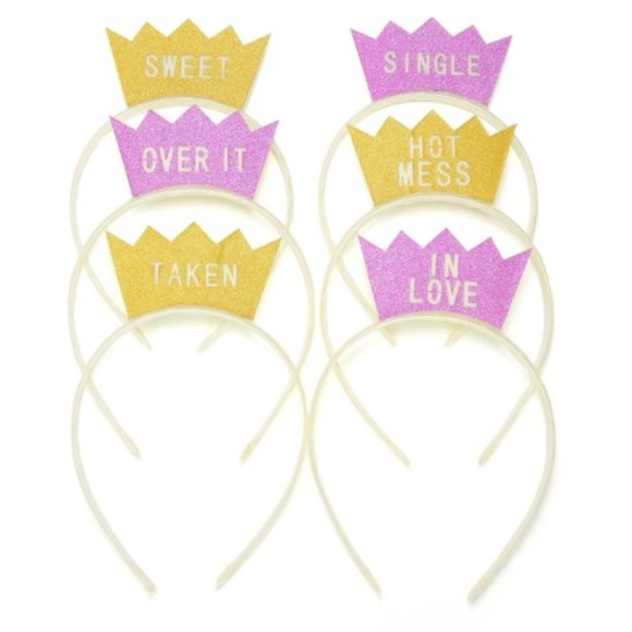 (6) Style Me Pretty Fun Bride/Bachelorette Headbands Party Favors - Picture 2 of 3